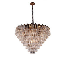 Indoor Lighting Luxury Metal Glass Lamps Home Decor Gold Chandelier